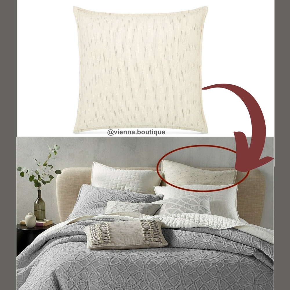 NIB $135 Hotel Collection Connections European Euro Pillow Sham - Picture 8 of 9